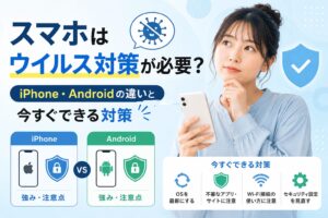 スマホにウイルス対策