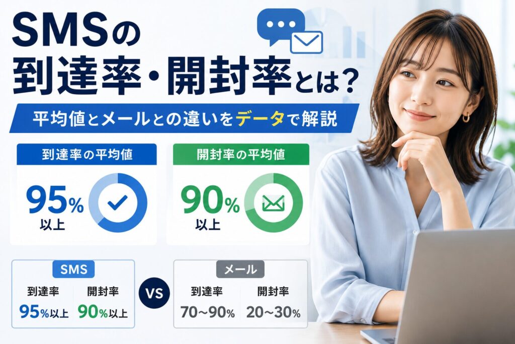 SMSの到達率・開封率とは